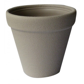 Plastový květináč kulatý 40 cm Classic, mocca