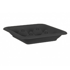 Miska pod hranatý květináč 37 cm Quadro, antracit