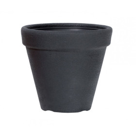 Plastový květináč kulatý 30 cm Classic, antracit