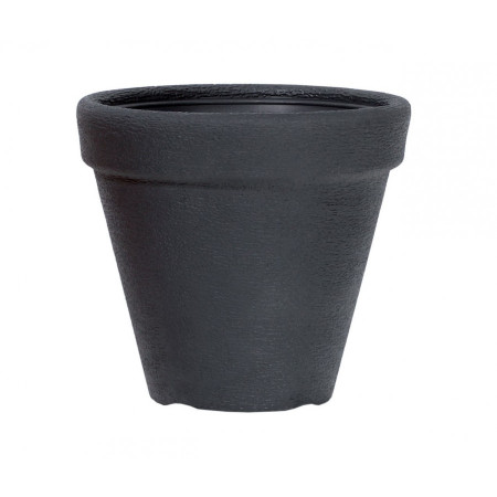 Plastový květináč kulatý 30 cm Classic, antracit