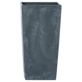 Květináč s vložkou 40x40x75 cm Urbi Square Beton Effect, antracit