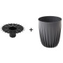Květináč 14,5 cm MIRA eco recycled, antracit