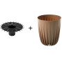 Květináč 14,5 cm MIRA eco wood, natur