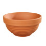 Keramický květináč ve tvaru misky 16x7 cm Flower Natur, terakota