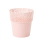 Plastový obal na květináč 15x16 cm ROSA, růžový