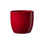 Keramický obal na květináč 16 cm Basic, červený