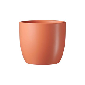 Keramický obal na květináč 19 cm Spring, oranžový