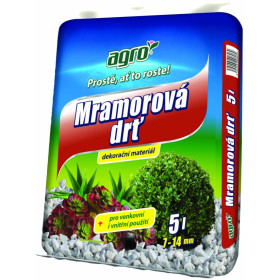 Mramorová štěpka 7–14 mm, 5 l