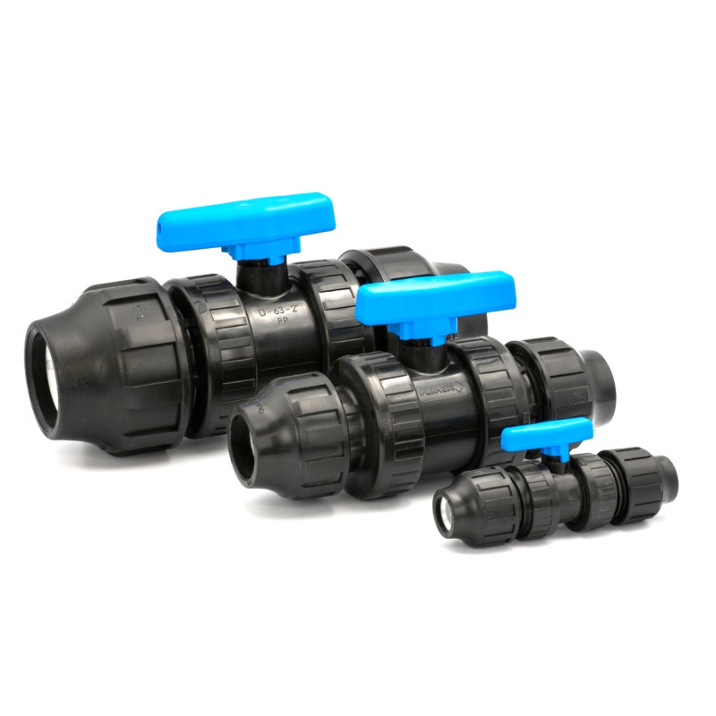Uzav rac Ventil Na PE Potrub 25 Mm