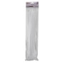 Stahovací pásky plastové 7,6x450 mm, bílé, 50 ks