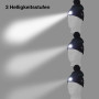 Pletená čepice s LED světlem a bambulí, černá