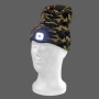 Pletená čepice s LED světlem, camouflage