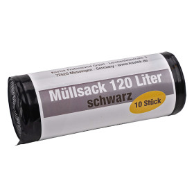 Pytle na odpadky 120 litrů, 50 um, černé, 10 ks