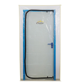 Ochranná fólie na dveře 100 um se zipem, 1,2x2,2 m LDPE