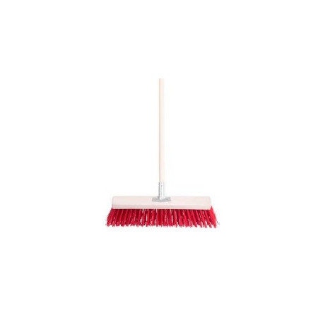 Silniční koště PVC 30 cm s násadou 120 cm