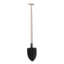 Rýč špičatý s násadou s T rukojetí 100 cm černý