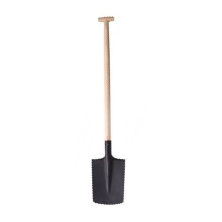 Rýč rovný s násadou s T rukojetí 100 cm černý