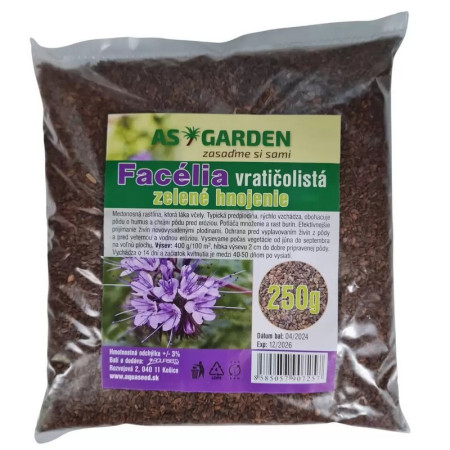 Osivo Facelie vratičolistá 250 g