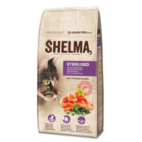 Granulované krmivo pro sterilizované kočky SHELMA 1,4 kg, losos