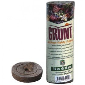 Rašelinové tablety 38 mm Grunt, 15 ks