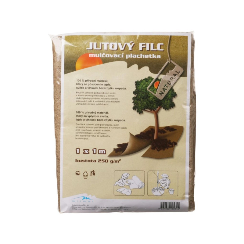 Milmar Jutový filc 250 g s výřezem 1x1 m 550110