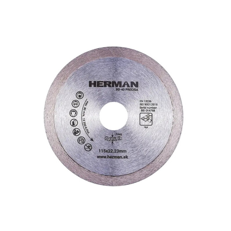HERMAN Diamantový kotouč BD-40 Precisa 115 mm 14010102