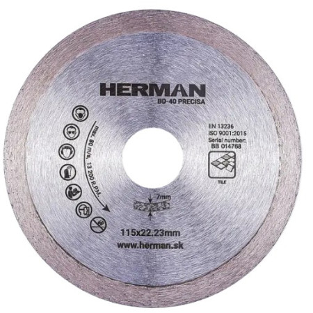 Diamantový kotouč BD-40 Precisa 115 mm