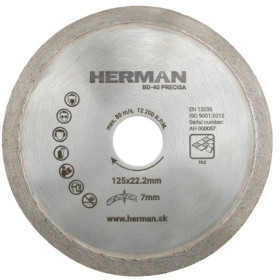 Diamantový kotouč BD-40 Precisa 125 mm