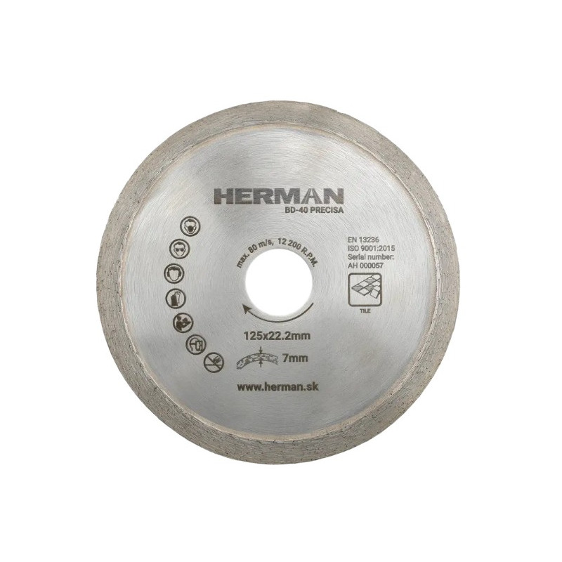 HERMAN Diamantový kotouč BD-40 Precisa 125 mm 14010103