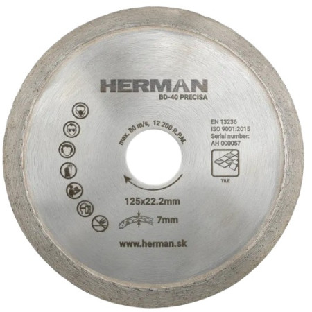 Diamantový kotouč BD-40 Precisa 125 mm