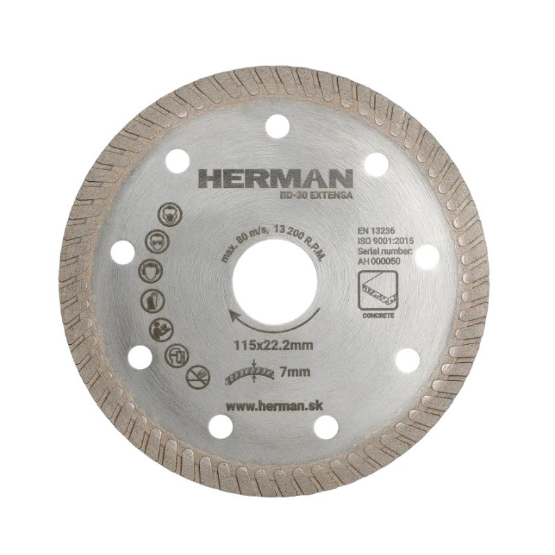 HERMAN Diamantový kotouč BD-30 Extensa 115 mm 14010201
