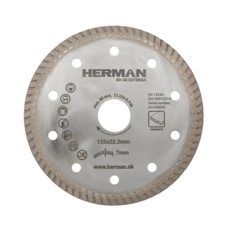 HERMAN Diamantový kotouč BD-30 Extensa 125 mm 14010202