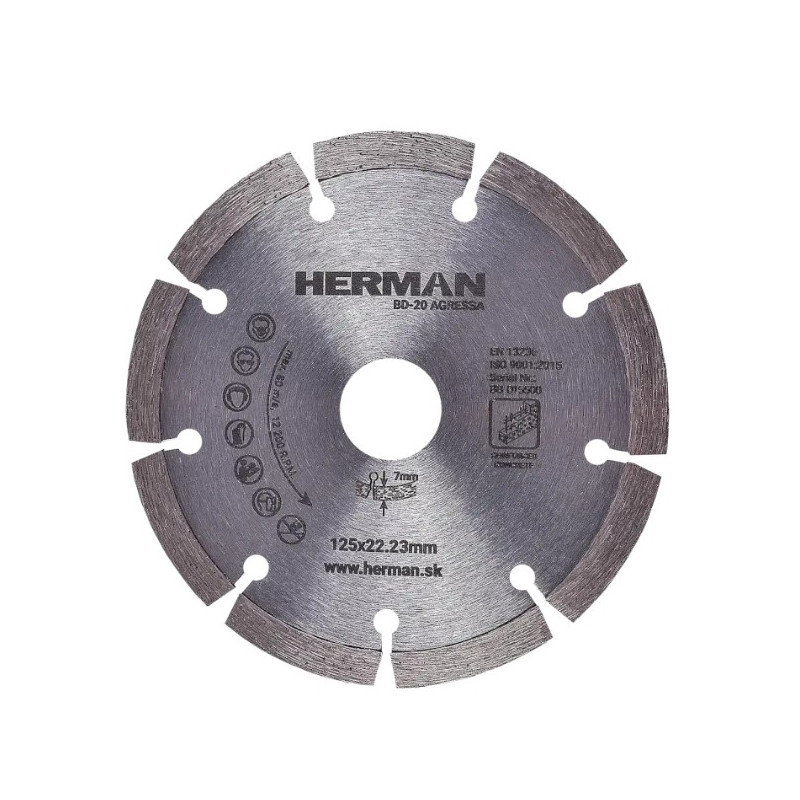 HERMAN Diamantový kotouč BD-20 Agressa 125 mm 14010302