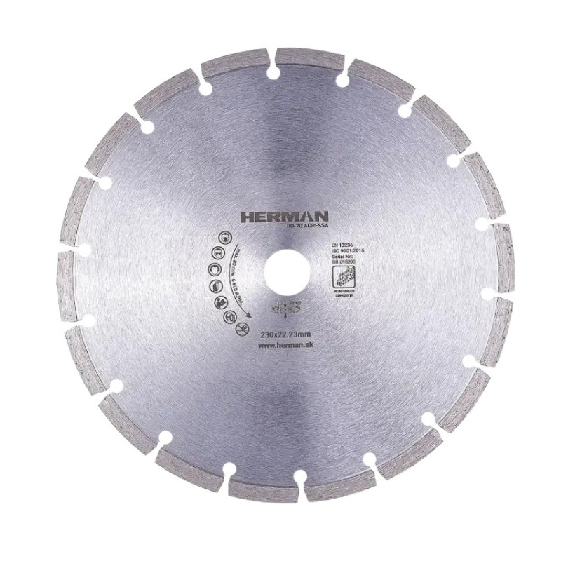 HERMAN Diamantový kotouč BD-20 Agressa 230 mm 14010305