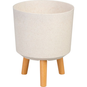 Květináč na nožičkách 24,5x31 cm, White Weath Finish