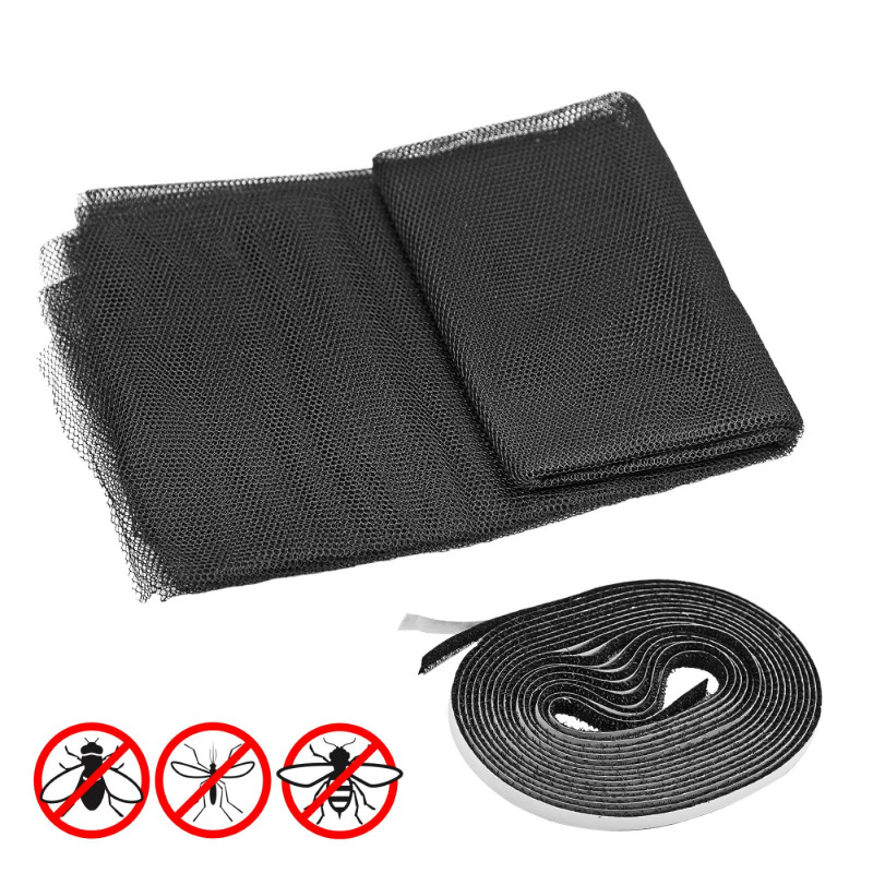 DEMA Okenní síťka proti hmyzu 100x100 cm, antracitová 94269D