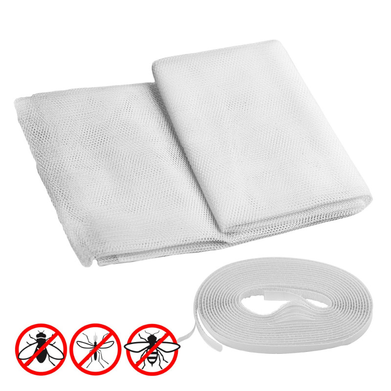 DEMA Okenní síťka proti hmyzu 130x150 cm, bílá 94274D