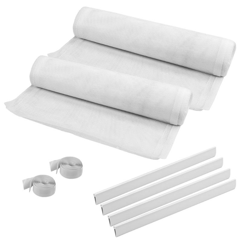 DEMA Dveřní síťka proti hmyzu 100x220 cm, bílá 94281D