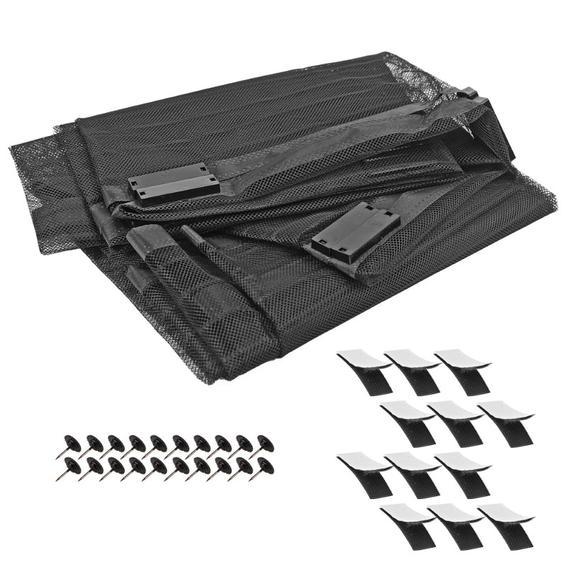 DEMA Dveřní síťka proti hmyzu s magnety 95x215 cm, antracitová 94283D