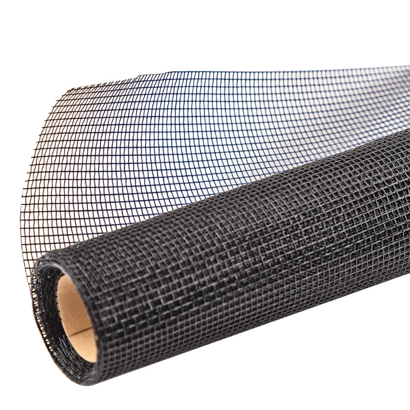 DEMA Sklolaminátová síťka proti hmyzu 100x250 cm, antracitová 94286D