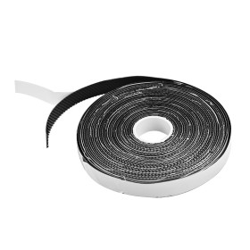 Samolepící suchý zip na síťky proti hmyzu 9,5 mm x 5 m, antracit