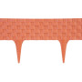 Plastová palisáda RattanPalisade, 82x9,5/20 cm, terakota, 240 cm