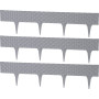 Plastová palisáda RattanPalisade, 82x9,5/20 cm, grafit, 240 cm