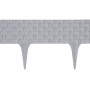 Plastová palisáda RattanPalisade, 82x9,5/20 cm, grafit, 240 cm