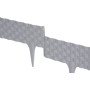 Plastová palisáda RattanPalisade, 82x9,5/20 cm, grafit, 240 cm