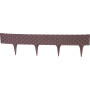 Plastová palisáda RattanPalisade, 82x9,5/20 cm, hnědá, 240 cm