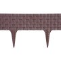 Plastová palisáda RattanPalisade, 82x9,5/20 cm, hnědá, 240 cm
