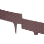 Plastová palisáda RattanPalisade, 82x9,5/20 cm, hnědá, 240 cm