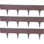 Plastová palisáda StonePalisade, 79x9,5/20 cm, hnědá, 237 cm