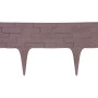 Plastová palisáda StonePalisade, 79x9,5/20 cm, hnědá, 237 cm